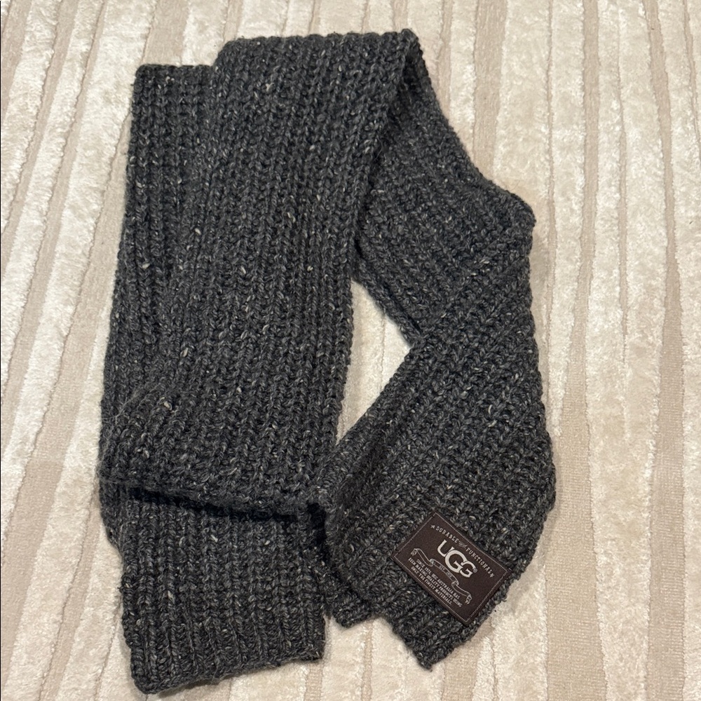 UGG Charcoal Knit Scarf